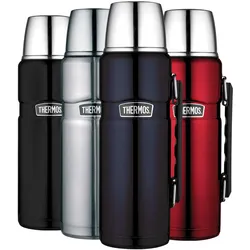 THERMOS Kanne King 1,2 Isolierflasche Flasche Isolierkanne Becher Drehverschluss Farbe: Cranberry