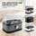 GOURMETmaxx Eierkocher 6 Eier + Messbecher Grau
