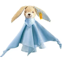 Steiff - Hoppel Hase Schmusetuch, blau, 28cm