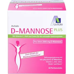 D-MANNOSE PLUS 2000 mg Sticks m.Vit.u.Mineralstof. 148,2 g
