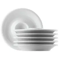 Thomas Porzellan Eierbecher Thomas Trend Weiss Eierbecher mit Ablage Ø 14 cm 6er Set weiß