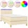 vidaXL Boxspringbett 100 x 200 cm Creme