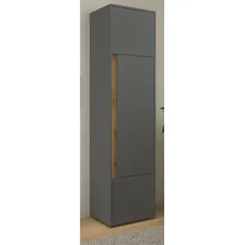 furn.design Aktenschrank Center matt und Wotan Eiche für Homeoffice und Büro Schrank 5 OH 50 x 200 cm