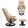 Homcom Relaxsessel mit Hocker Kunstleder 80 x 102 x 76 cm Weiß