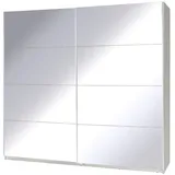 Möblo Schiebetürenschrank, Weiß, Holzwerkstoff, Rechteckig, 255x211x63 cm, Schlafzimmer, Kleiderschränke, Schwebetürenschränke