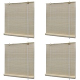 vidaXL Bambusrollos Natur 4 Stk. 120x160 cm