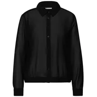 STREET ONE Langarmbluse in Black | Gr.: 42