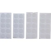 BGS Diy 80555 Klettpunkte selbstklebend weiß 40-tlg.