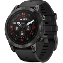 Garmin Epix Pro (Gen 2) Sapphire 47 mm schwarz/carbongrau Titan mit Silikonarmband