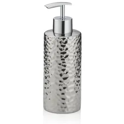 Seifenspender Sterling Keramik silber glänzend 18,0cm 6,5cmØ 300,0ml
