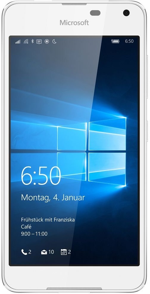 Microsoft Lumia 650 Smartphone (5 Zoll (12,7 cm) Touch-Display, 16 GB Speicher, Windows 10) weiß