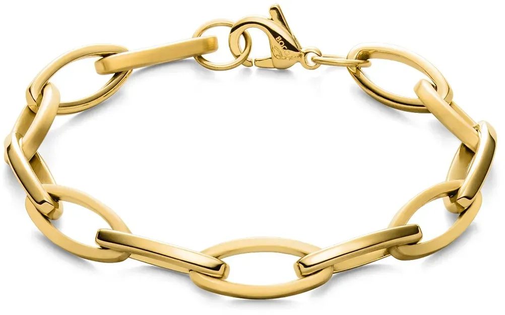 Boccia Damen Armband 03071-02 Titan goldplattiert