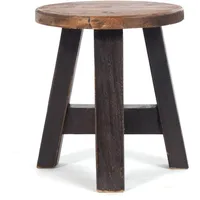 DESIGN DELIGHTS Pflanzenhocker, Graubraun, Holz, 20x23x20 cm, Wohnzimmer, Hocker,