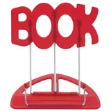 Wedo Leseständer Book Kunststoff stufenlos verstellbar 31 x 17,5 x 0,5 cm Rot