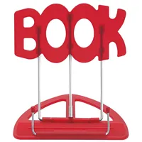 Wedo Leseständer Book Kunststoff stufenlos verstellbar 31 x 17,5 x 0,5 cm Rot
