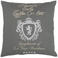 GO-DE Dekokissen "Monaco", grau (grau, unifarben), B:50cm H:12cm L:50cm, Baumwolle, Polyester, Dekokissen_Sitzkissen_Kissenhüllen