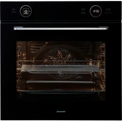 HANSEATIC Einbaubackofen "HBO7213A1", A+ (A+++-D), schwarz, B:59,5cm H:59,5cm T:56,6cm, Backöfen