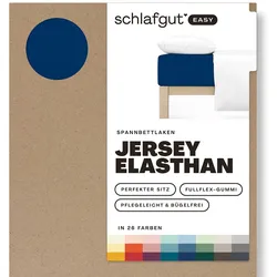 Spannbettlaken EASY Jersey - blau