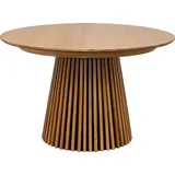 VCM Esstisch Osaka Ø 120 cm Holz Beige Natur