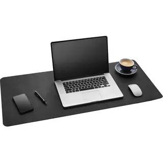 Gallaway Schreibtischunterlage Leder – 91,5x43 cm Große Schreibtisch Unterlegmatte – Unterlage Schreibtisch – Tischunterlage Schreibtisch (Schwarz)