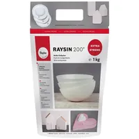 Rayher 3699000 Raysin 200, weiß, Reliefgießpulver, lufthärtend und geruchslos,