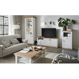 Schöner Wohnen Vitrine Andra 62 x 43 x 207 Holzfarben