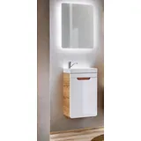 Fun Möbel Badmöbel Set FERMO 2-tlg. Weiß