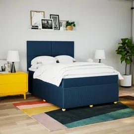 vidaXL Boxspringbett 140 x 200 cm Blau