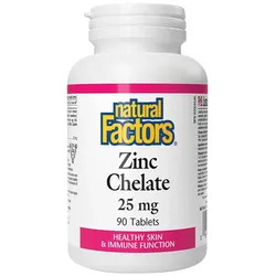 Natural Factors Zinc Chelate 25 mg (90 Tabletten)