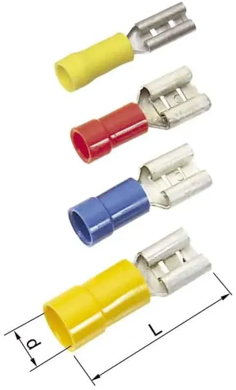 Elpress Flachsteckhülse gelb A0503FLS8