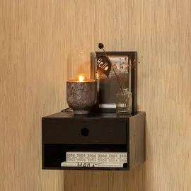 Woood Hängenachtschrank Nancy 30 x 30 x 20 cm Schwarz