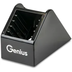 Zubehöraufbewahrungsständer GENIUS "Nicer Dicer Speed", schwarz, B:12,8cm H:16cm, Kunststoff, Geschirrständer, zum platzsparenden Verstauen des Nicer Dicer Speed inkl. Zubehör