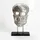 FineBuy FineBuy, Deko Figuren + Skulpturen, Standdeko Totenkopf FB77842 Aluminium Silber