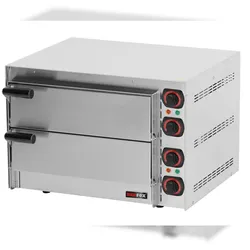 LOCHER Snack Ofen mit Stein, Backkammermaße: 410 x 370 x 90 mm, 230 V