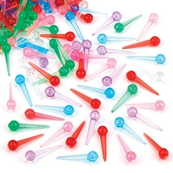 Plastik-Paillettennadeln (pro Set 500) Bastelmaterial