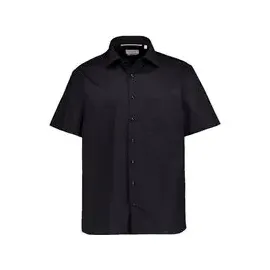 Eterna Kurzarmhemd Schwarz 41