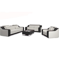 JVmoebel Sofa Sofa Sofagarnitur 3+2 Sitzer Set Design Polster Couch Modern Couchen, Made in Europe schwarz|weiß