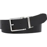 Tommy Hilfiger Ledergürtel »Oliver Rev. 3.5 cm«, mit klassischer Schnalle, schwarz