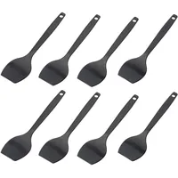 Westmark 8 Raclette-Schaber/Mini-Pfannenwender, Länge: 16,6 cm, Kunststoff, Gourmetta, Schwarz,