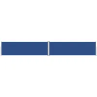 vidaXL Seitenmarkise Ausziehbar 160 x 1000 cm Blau Polyester