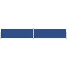 vidaXL Seitenmarkise Ausziehbar 160 x 1000 cm Blau Polyester