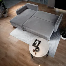 masseno Ecksofa Pisan Polyester 2-Sitzer Rosa