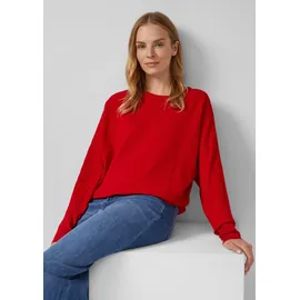 s.Oliver Pullover in Rippstruktur mit Fledermausärmeln Rot 44