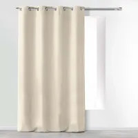 Douceur d'intérieur Absolu Ösen 140 x 260 cm beige