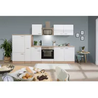 Respekta Küchenzeile Merle 300 cm Weiß