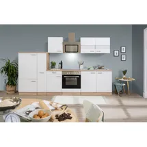 Respekta Küchenzeile Merle 300 cm Weiß