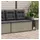 vidaXL Gartenbank 114 x 58 x 67 cm Grau