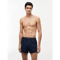 Boxershorts, Herren, Gr. L (52), navy blazer, Webqualität, Obermaterial: 100% Baumwolle, TOMMY HILFIGER UNDERWEAR, bequem, Unterhosen, elastischer Bund