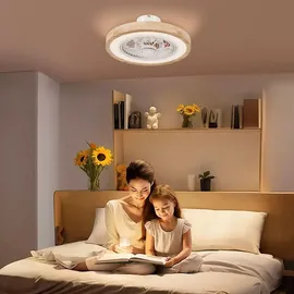 Homcom 50 cm Deckenventilator Beige