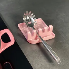 Intirilife Kochlöffelablage Rosa 14 x 12,5 x 4,8 cm Kunststoff